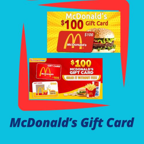 New McDonald’s Gift Card Codes-Update Way.